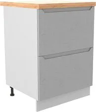 Шкаф напольный ДСВ Тренто СК2 600 (серый/белый)