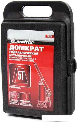 Бутылочный домкрат Matrix 50756 5т
