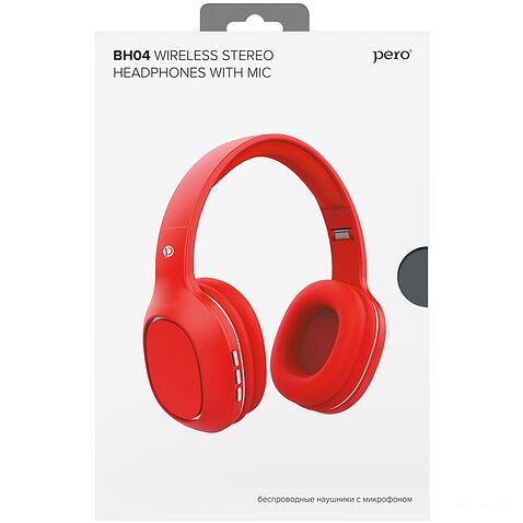 Наушники Pero BH04 (красный)