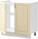 Шкаф напольный Mio Tesoro Модена ШНМ 800 (белый/дуб ваниль)