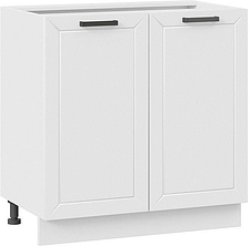 Шкаф напольный Трия Лорас 1Н8 (белый/холст белый)