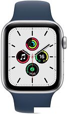 Умные часы Apple Watch SE 40 мм (алюминий серебристый/синий омут спортивный) Умные часы Apple Watch SE 40 мм (алюминий серебристый/синий омут спортивный)