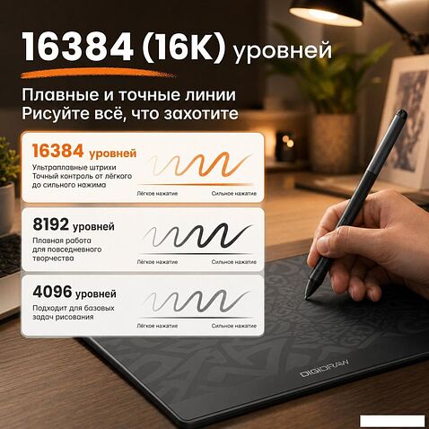 Графический планшет Digidraw Turing Basic S T410