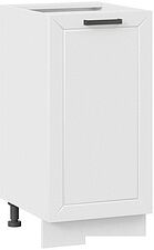 Шкаф напольный Трия Лорас 1Н4 (белый/холст белый)