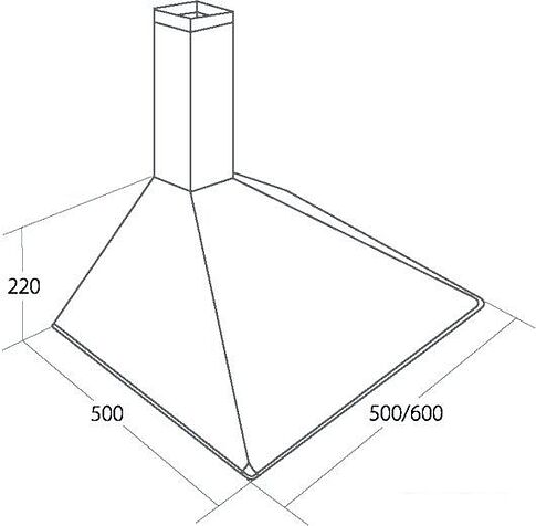 Кухонная вытяжка Akpo Soft 60 WK-5 (медный, с коробом)