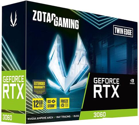 Видеокарта ZOTAC GeForce RTX 3060 Twin Edge 12GB GDDR6 ZT-A30600E-10M