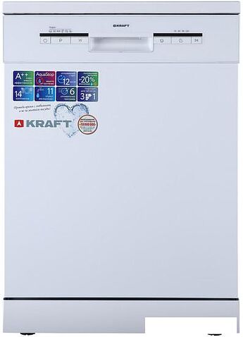 Отдельностоящая посудомоечная машина Kraft KF-FDM606D1402W