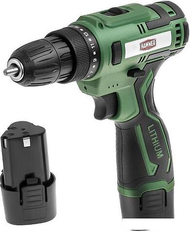 Дрель-шуруповерт Hammer ACD12/2C (с 2-мя АКБ, кейс)