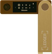 Аппаратный криптокошелек Ledger Nano X (золотистый)