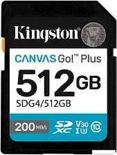 Карта памяти Kingston Canvas Go! Plus SDXC 512GB SDG4/512GB Карта памяти Kingston Canvas Go! Plus SDXC 512GB SDG4/512GB