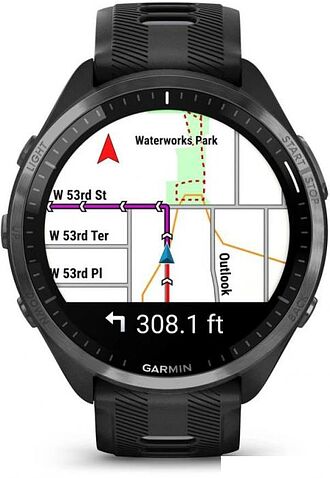 Умные часы Garmin Forerunner 965 (черный/серый)