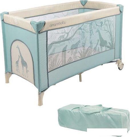 Манеж-кровать Amarobaby Multiform Safari AMARO-26MSA-Ze (зеленый)