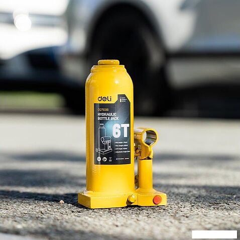 Бутылочный домкрат Deli DQ71006 6т