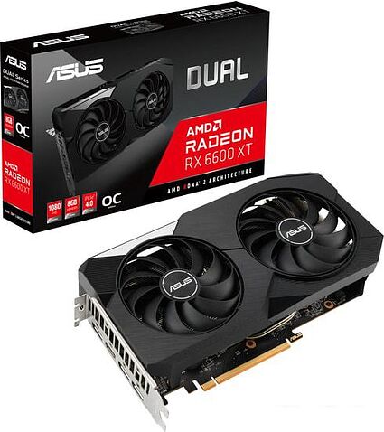 Видеокарта ASUS Dual Radeon RX 6600 XT OC Edition 8GB GDDR6