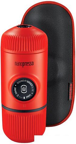 Ручная кофеварка WACACO Nanopresso Lava Red + Case