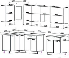 Угловая кухня Интерлиния Мила Gloss 60-12x30 (белый/красный глянец) Угловая кухня Интерлиния Мила Gloss 60-12x30 (белый/красный глянец)