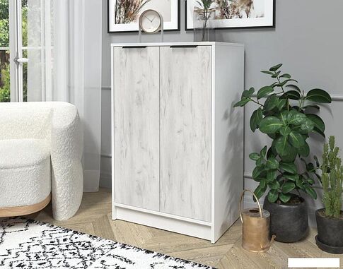 Тумба Интерлиния Концепт КТ-Т64 (дуб белый/белый платинум)