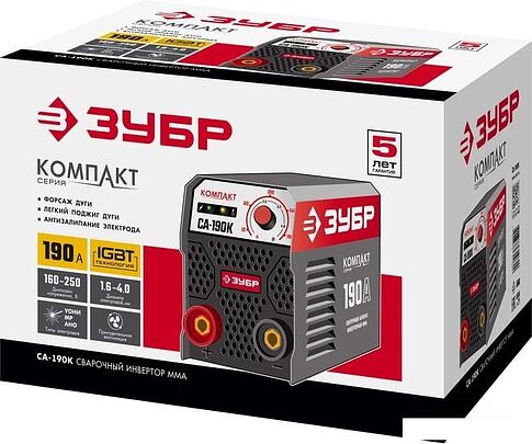 Сварочный инвертор Зубр СА-190К
