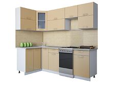 Готовая кухня Интерлиния Мила Gloss 50-12x24 (капучино глянец) Готовая кухня Интерлиния Мила Gloss 50-12x24 (капучино глянец)