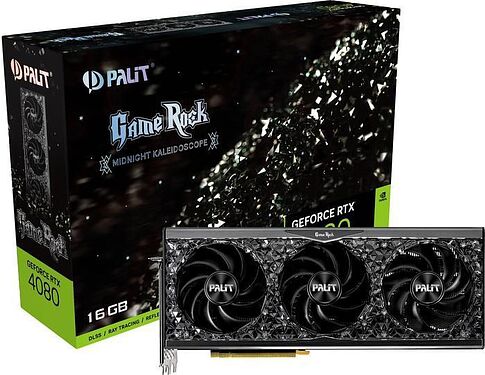 Видеокарта Palit GameRock Midnight Kaleidoscope GeForce RTX 4080 16GB NED4080019T2-1030G