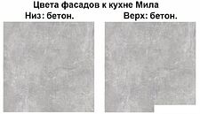 Готовая кухня Интерлиния Мила Лайт 1.9 (бетон-бетон-кастилло темный) Готовая кухня Интерлиния Мила Лайт 1.9 (бетон-бетон-кастилло темный)