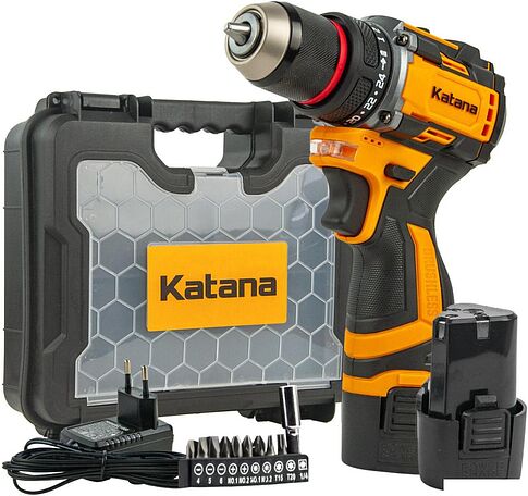 Дрель-шуруповерт Katana CD2600 (с 2-мя АКБ, кейс)