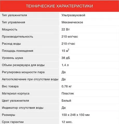 Увлажнитель воздуха StarWind SHC1210
