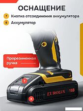Дрель-шуруповерт Eurolux ДА-16DU-2 900/72/14/64 (с 2-мя АКБ, кейс) Дрель-шуруповерт Eurolux ДА-16DU-2 900/72/14/64 (с 2-мя АКБ, кейс)