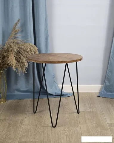 Журнальный столик Sheffilton SHT-CT79 (светлый орех/черный муар)