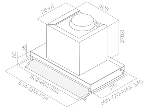 Кухонная вытяжка Elica BOX IN PLUS IXGL/A/90
