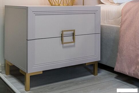 Тумба Ангстрем Дольче спальня ДЛ-305.03 исп.3 (кашемир серый)