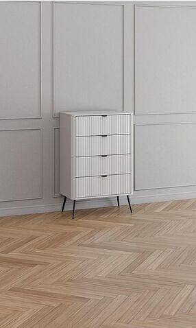 Комод Arvento Rondo 4S (белый/эко джелато)
