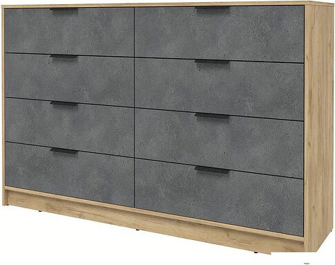 Комод Интерлиния Концепт КТ-К157 (бетон портленд/дуб золотой)