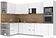 Готовая кухня Интерлиния Мила Лайт 1.68x3.0 левая (белый платинум/белый платинум/дуб бунратти)