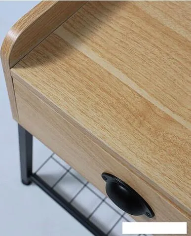 Тумба AksHome Lester (дуб сонома/черный)