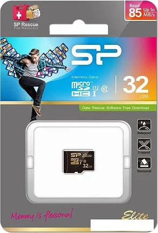 Карта памяти Silicon-Power Elite Gold microSDXC SP064GBSTXBU1V1G 64GB