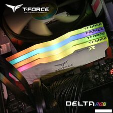 Оперативная память Team T-Force Delta RGB 2x8ГБ DDR4 3200 МГц TF4D416G3200HC16FDC01 Оперативная память Team T-Force Delta RGB 2x8ГБ DDR4 3200 МГц TF4D416G3200HC16FDC01