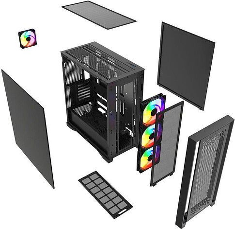 Корпус Powercase ByteFlow Pro CP ARGB CH9CLPB-A4