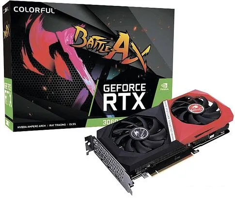 Видеокарта Colorful GeForce RTX 3060 Ti NB DUO V2 LHR-V
