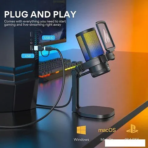 Проводной микрофон Maono DM20 (черный)