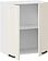Шкаф навесной Трия Лорас 1В6 (белый/холст брюле)