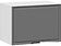 Шкаф навесной Трия Белладжио 1В5Г (белый/софт графит)