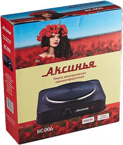 Настольная плита Аксинья КС-006 (коричневый)