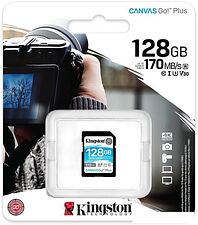 Карта памяти Kingston Canvas Go! Plus SDXC 128GB