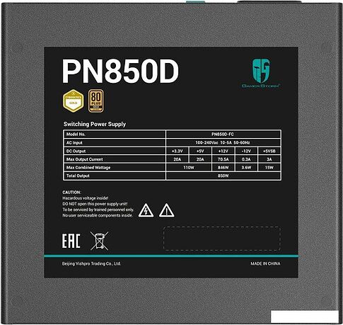 Блок питания GamerStorm PN850D