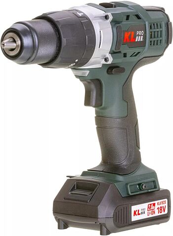 Ударная дрель-шуруповерт KLPRO KLDM18-20 (с 2-мя АКБ, кейс)
