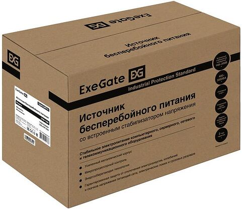 Источник бесперебойного питания ExeGate SpecialPro UNB-1500.LED.AVR.4SH.RJ EP285499RUS