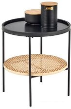 Журнальный столик Halmar Kampa 45x45 (натуральный/черный)