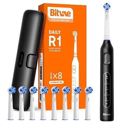 Электрическая зубная щетка Bitvae R1 (черный) Электрическая зубная щетка Bitvae R1 (черный)