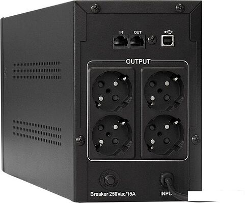 Источник бесперебойного питания ExeGate UNB-1000.LED.AVR.EURO.RJ.USB EP212518RUS